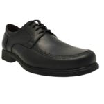 Softies 6130 Ανδρικά Δερμάτινα Casual Παπούτσια Μαύρα Ανατομικά - Image 3