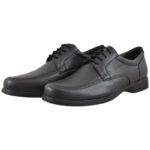 Softies 6130 Ανδρικά Δερμάτινα Casual Παπούτσια Μαύρα Ανατομικά - Image 8