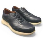 Softies 6321 Μπλε Ανδρικά Ανατομικά Μοκασίνια από Γνήσιο Δέρμα - Image 5