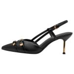Tamaris Slingback Γόβες Black Leather Mix με Τακούνι 7cm & TOUCH-IT 1-29631-46-003 - Image 9