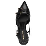 Tamaris Slingback Γόβες Black Leather Mix με Τακούνι 7cm & TOUCH-IT 1-29631-46-003 - Image 6
