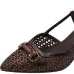 Tamaris Slingback Γόβες Mocca Leather Mix με Τακούνι 5.5cm & TOUCH-IT 1-29634-44-304 - Image 8