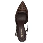 Tamaris Slingback Γόβες Mocca Leather Mix με Τακούνι 5.5cm & TOUCH-IT 1-29634-44-304 - Image 10