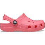 Crocs Classic Clog K 206990-6UI Παιδικά Ανατομικά Σαμπό Θαλάσσης Κοραλλί