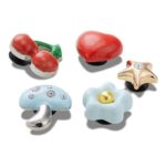 Crocs Jibbitz™ Puffy Metals 5-Pack Σετ Διακοσμητικών Παπουτσιών Πολύχρωμα 10012934 - Image 3