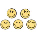 Crocs Jibbitz™ SmileyWorld® 5-Pack - Διακοσμητικά Παπουτσιών Κίτρινο/Μαύρο 10015113 - Image 4