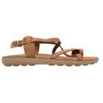 Fantasy Sandals S406 Γυναικεία Δερμάτινα Σανδάλια Cappuccino Ανατομικά Comfort