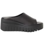 Tamaris 1-27206-46-378 Δερμάτινα Mules Μαύρο - Πλατφόρμα 6,5cm και TOUCH-IT