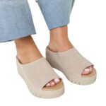 Tamaris 1-27206-46-378 Δερμάτινα Mules Μπεζ - Πλατφόρμα 6,5cm και TOUCH-IT - Image 6