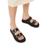 Tamaris 1-27239-42-003 Δερμάτινα Πέδιλα Μαύρα - Πλατφόρμα 3,5cm και TOUCH-IT - Image 6