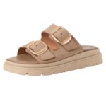 Tamaris 1-27239-42-003 Δερμάτινα Πέδιλα Μπεζ - Πλατφόρμα 3,5cm και TOUCH-IT - Image 11