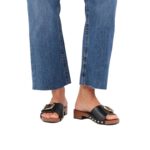 Tamaris 1-27312-46-001 Γυναικεία Mules Μαύρο ANTI-slide και Δερμάτινος Πάτος - Image 4