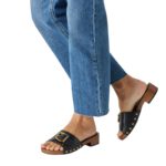 Tamaris 1-27312-46-001 Γυναικεία Mules Μαύρο ANTI-slide και Δερμάτινος Πάτος - Image 6