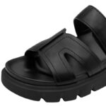 Tamaris 1-27412-46-001 Vegan Πλατφόρμες Μαύρες με Velcro και Τακούνι 4cm - Image 4