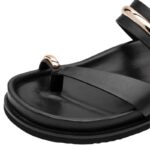 Tamaris 1-27415-46-001 Δερμάτινα Footbed Σανδάλια Slides χωρίς Κούμπωμα - Image 9