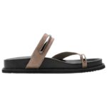 Tamaris 1-27415-46-341 Δερμάτινα Footbed Σανδάλια Slides χωρίς Κούμπωμα