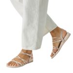 Tamaris 1-28103-42-271 Vegan Γκρι Σανδάλια σε Φαρδιά Γραμμή και TOUCH-IT - Image 8