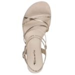 Tamaris 1-28103-42-271 Vegan Γκρι Σανδάλια σε Φαρδιά Γραμμή και TOUCH-IT - Image 3