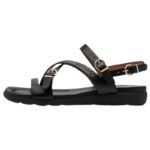 Tamaris 1-28231-46-001 Δερμάτινα Πέδιλα Μαύρα με Τακούνι 5cm και TOUCH-IT - Image 8