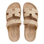 Ανατομικές Πλατφόρμες Fantasy Sandals Bianca S347 Rose Gold Lizard - Image 5