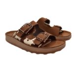 Ανατομικές Πλατφόρμες Fantasy Sandals Madonna S363 Cacao Cow - Image 3