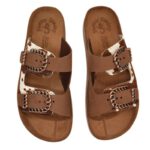 Ανατομικές Πλατφόρμες Fantasy Sandals Madonna S363 Cacao Cow - Image 5