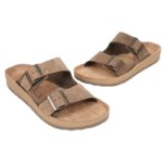 Ανδρικά Δερμάτινα Ανατομικά Σανδάλια Fantasy Sandals 001 Brown Nubuck - Image 4