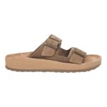 Ανδρικά Δερμάτινα Ανατομικά Σανδάλια Fantasy Sandals 001 Brown Nubuck