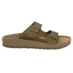 Ανδρικά Δερμάτινα Ανατομικά Σανδάλια Fantasy Sandals 001 Leonidas Khaki