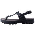 Fantasy Sandals S9005 Γυναικεία Δερμάτινα Ανατομικά Σανδάλια Black