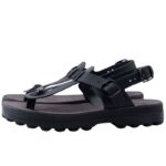 Fantasy Sandals S9005 Γυναικεία Δερμάτινα Ανατομικά Σανδάλια Black - Image 3