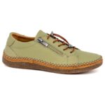 Γυναικεία Casual Comfort Tatoo 261756 Βεραμάν Δερμάτινα Παπούτσια