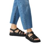 Μαύρα Σφηνοειδή Σανδάλια Modern Wedge και Touch-It Tamaris 1-28402-46-001 - Image 4