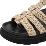 Μπεζ Σφηνοειδή Σανδάλια Modern Wedge και Touch-It Tamaris 1-28402-46-400 - Image 7