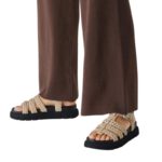 Μπεζ Σφηνοειδή Σανδάλια Modern Wedge και Touch-It Tamaris 1-28402-46-400 - Image 9