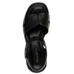 Πλατφόρμα 8cm και Velcro Tamaris 1-28377-46-003 Δερμάτινα Σανδάλια - Image 4