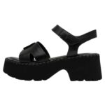 Πλατφόρμα 8cm και Velcro Tamaris 1-28377-46-003 Δερμάτινα Σανδάλια - Image 8