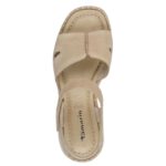 Πλατφόρμα 8cm και Velcro Tamaris 1-28377-46-341 Δερμάτινα Σανδάλια - Image 3