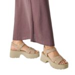 Πλατφόρμα 8cm και Velcro Tamaris 1-28377-46-341 Δερμάτινα Σανδάλια - Image 6