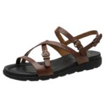 Tamaris 1-28231-46-304 Δερμάτινα Πέδιλα Καφέ με Τακούνι 5cm και TOUCH-IT - Image 4