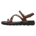 Tamaris 1-28231-46-304 Δερμάτινα Πέδιλα Καφέ με Τακούνι 5cm και TOUCH-IT - Image 7