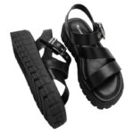 Tamaris 1-28233-46-001 Vegan Μαύρες Πλατφόρμες TOUCH-IT και Τακούνι 5cm - Image 10