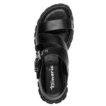 Tamaris 1-28233-46-001 Vegan Μαύρες Πλατφόρμες TOUCH-IT και Τακούνι 5cm - Image 4