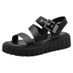 Tamaris 1-28233-46-001 Vegan Μαύρες Πλατφόρμες TOUCH-IT και Τακούνι 5cm - Image 5