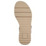 Tamaris Δερμάτινα Πέδιλα 1-28247-46-100 Σφηνοειδές Τακούνι 5cm Λευκά - Image 4