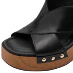 Touch-It Comfort Tamaris 1-28374-46-001 Μαύρα Πέδιλα 8cm - Image 9