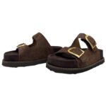Γυναικεία Σανδάλια Flatforms Ragazza 01253 Καφέ Δέρμα - Image 6