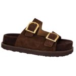 Γυναικεία Σανδάλια Flatforms Ragazza 01253 Καφέ Δέρμα
