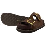 Γυναικεία Σανδάλια Flatforms Ragazza 01253 Καφέ Δέρμα - Image 4
