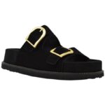 Γυναικεία Σανδάλια Flatforms Ragazza 01253 Μαύρο Δέρμα - Image 5